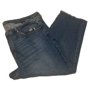 Torrid, 5-Pocket, 99% Cotton, Belt Loops Cropped Jeans, Size 28R